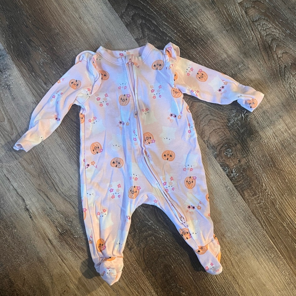 Old Navy Halloween Pattern Girls Footie
